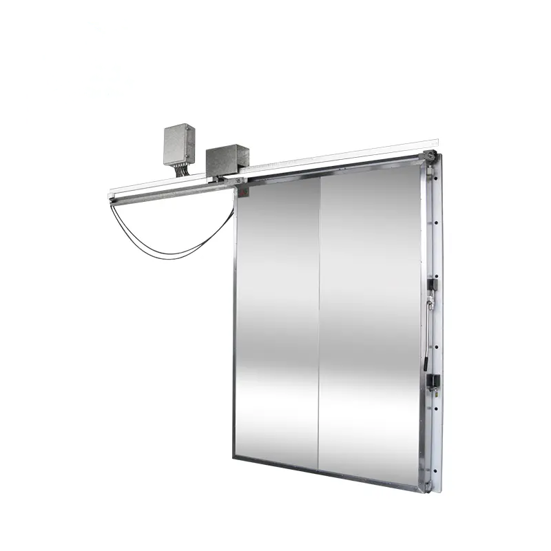 Porte coulissante automatique pour chambre froide