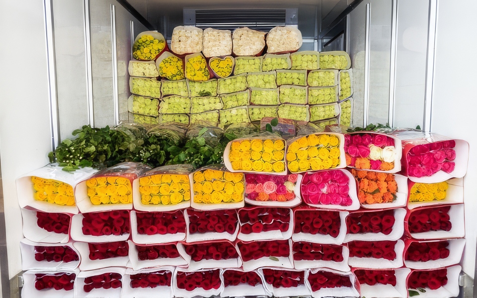 stockage frigorifique des fleurs