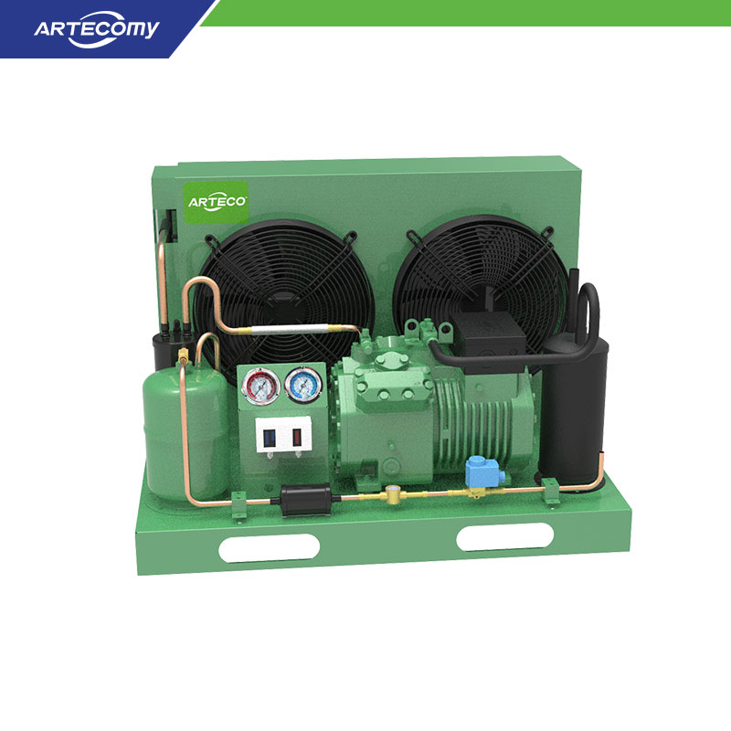 Unité de condensation semi-hermétique ouverte Bitzer 2DES-3Y 3HP pour la vente au détail