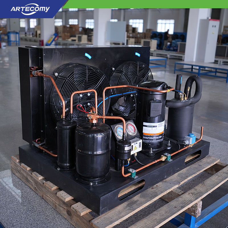 Unité à compresseur scroll Emerson Copeland ZFI36KQE 8HP pour systèmes de chambres froides logistiques