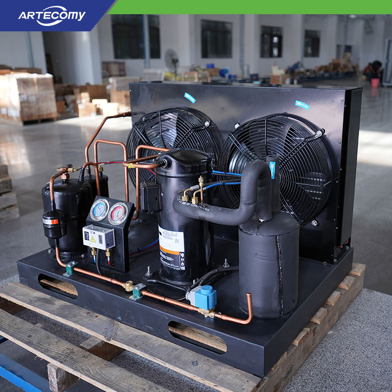 Emerson Copeland ZB38KQE 5HP – Groupe à compresseur scroll pour applications de réfrigération industrielle.