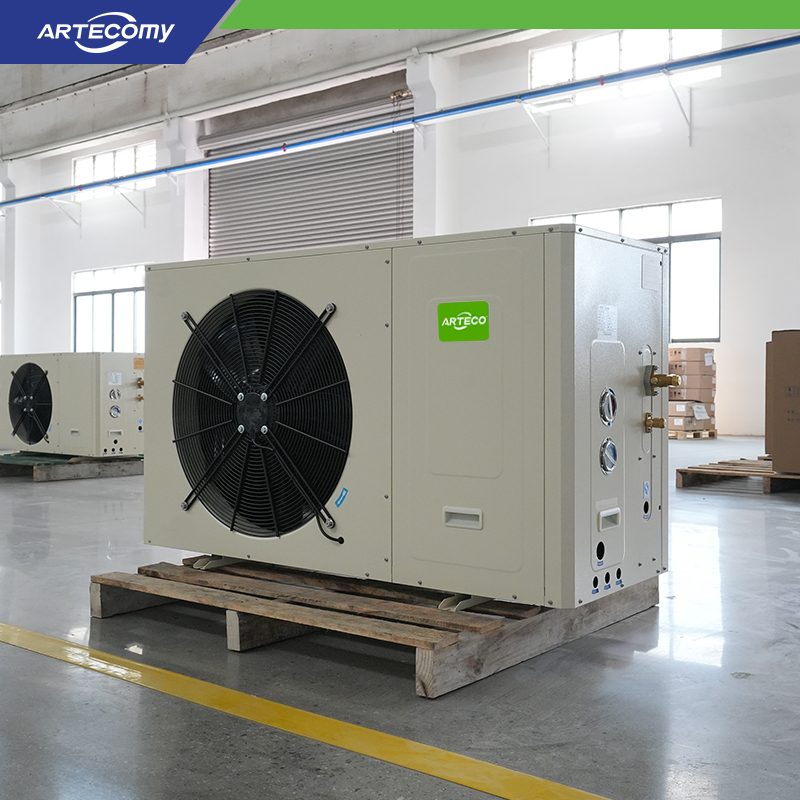 Unité de condensation Emerson ZB48KQE 7HP de type caisson pour centres de distribution logistique