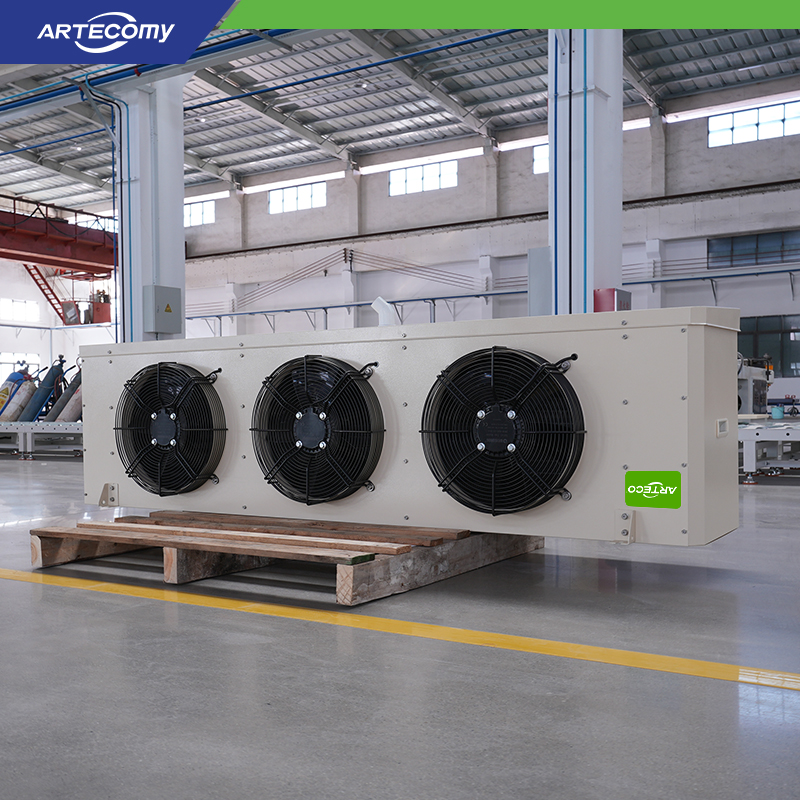 Refroidisseur à air industriel à 3 ventilateurs, espace entre ailettes de 9,0 mm pour les industries chimiques