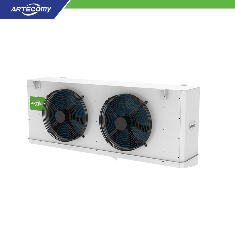 Évaporateur de réfrigération à 2 ventilateurs, refroidissement durable pour usines de transformation de fruits de mer