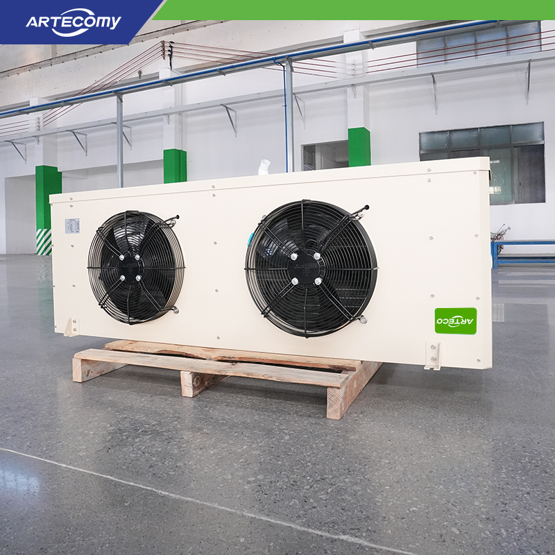 Refroidisseur à air personnalisé à 2 ventilateurs, refroidissement efficace pour salles d’ingrédients de boulangerie