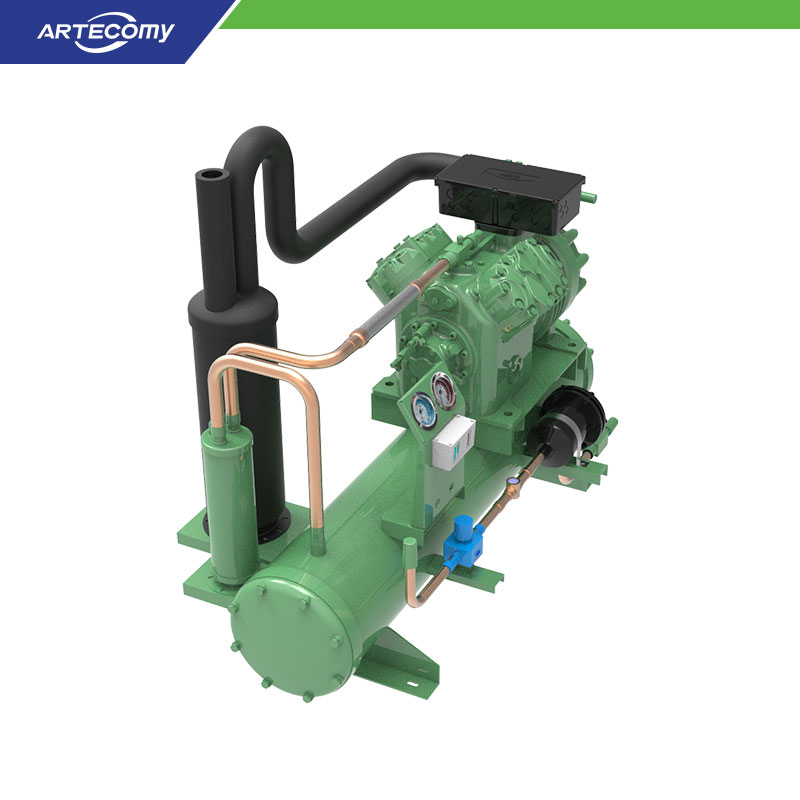Unité de condensation Bitzer 4TES-12Y 12 HP refroidie à l’eau 5°C~15°C pour solution de refroidissement de boissons