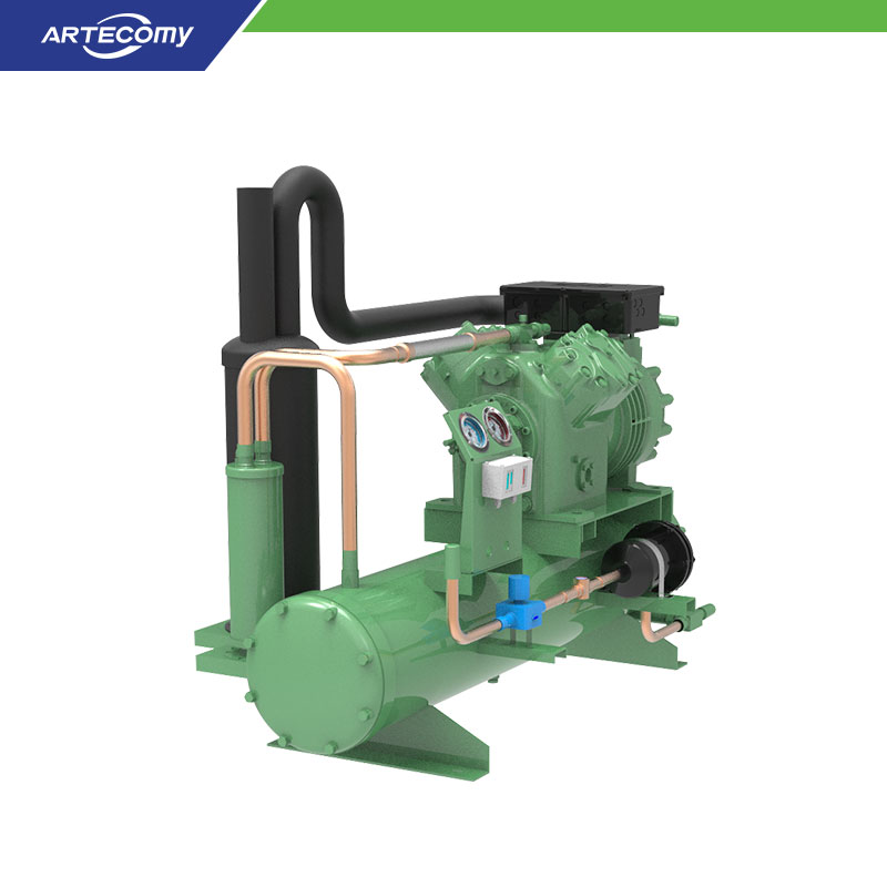 Unité de condensation Bitzer 4CES-9Y 9 HP refroidie à l’eau -5°C~5°C pour chambre froide à température moyenne