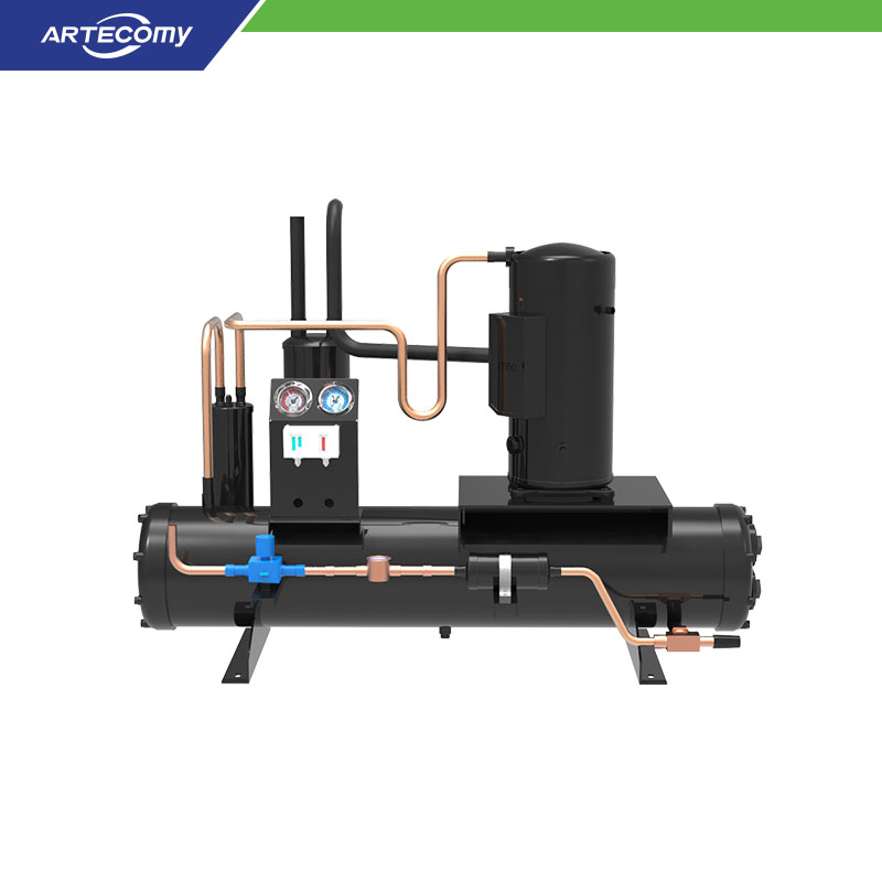 Unité de condensation Emerson Copeland ZB38KQE 5 HP Compresseur Scroll Refroidi à l'Eau 5°C~15°C pour Système de Réfrigération Commerciale