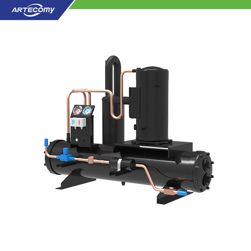 Emerson Copeland ZB130KQE 20 CV Groupe de condensation à compresseur scroll hermétique Refroidi à l’eau 5°C~15°C Refroidissement de procédés chimiques