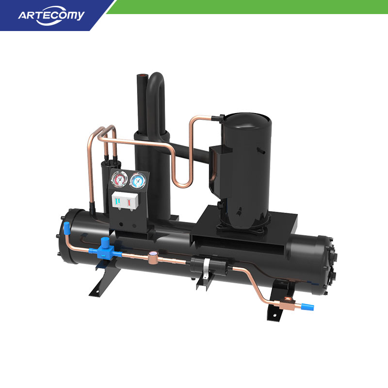 Emerson Copeland ZB76KQE Unité de condensation 10 HP Compresseur Scroll Refroidie à l'eau -5°C~5°C Centre de distribution de produits de la mer