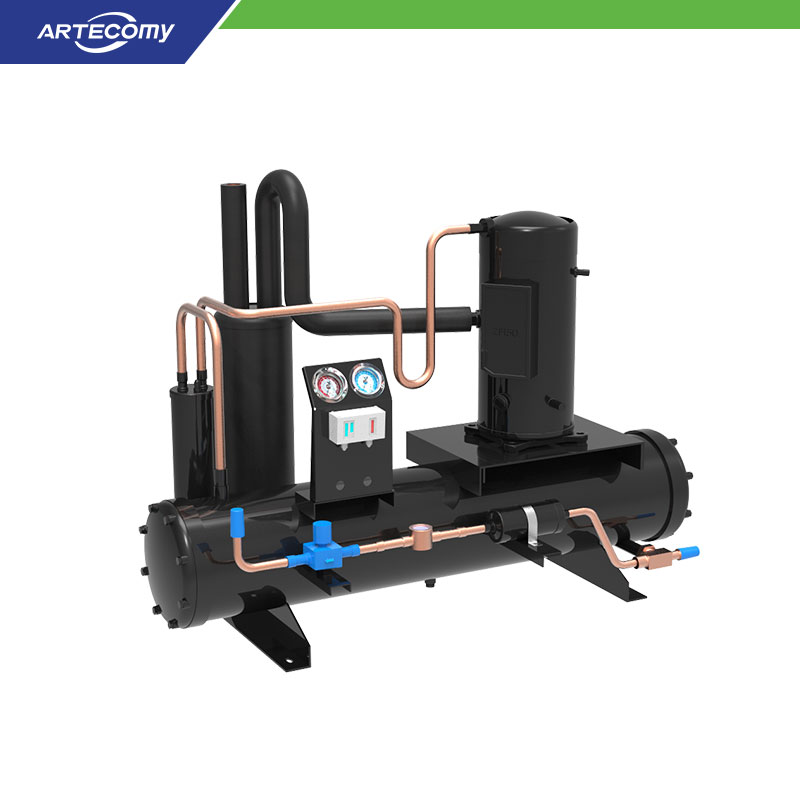 Emerson Copeland ZFI36KOE Unité de condensation 8 HP Compresseur Scroll Refroidie à l'eau -15°C~-35°C Surgélation industrielle