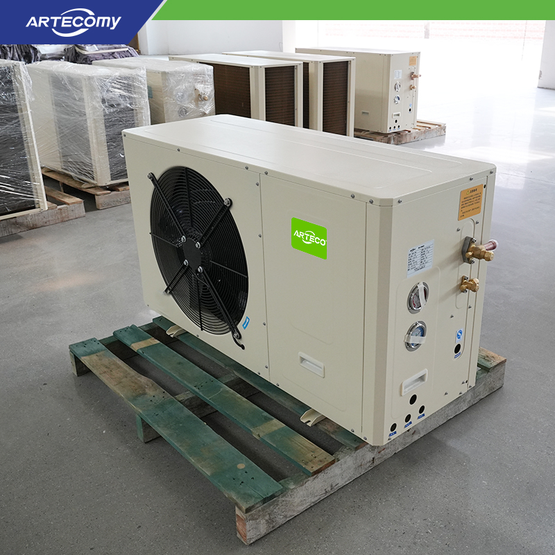 Condenseur frigorifique efficace avec construction en boîte et option de ventilateur Φ550