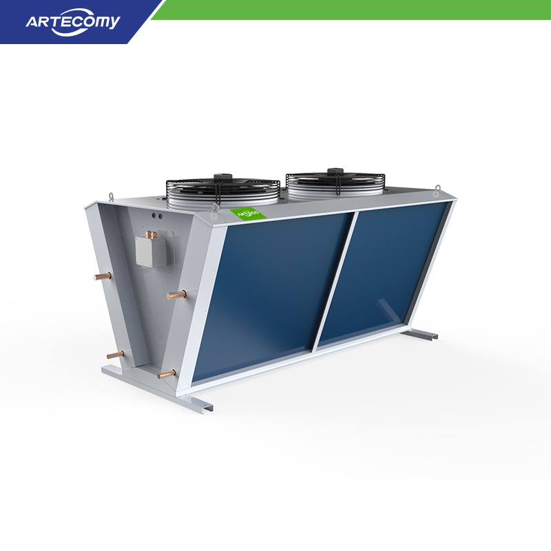 Condenseur Série FV en forme de V avec tubes en cuivre Φ9,52 et double ventilateurs à rotor externe Φ630