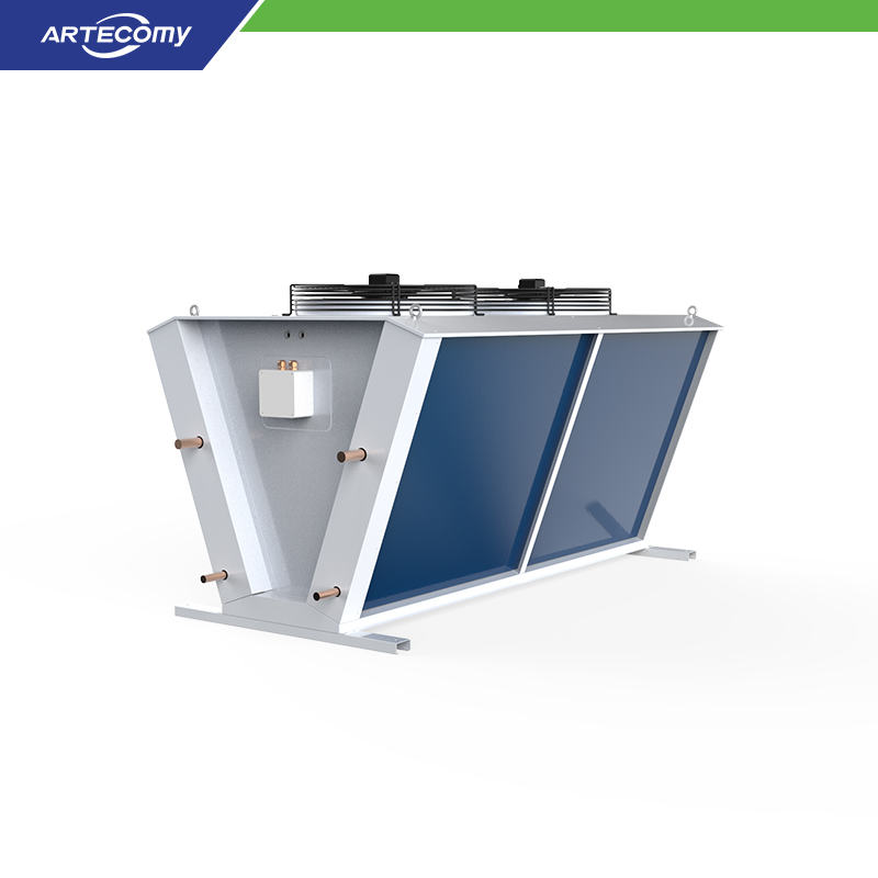 Condenseur à tubes en cuivre Φ9,52 avec surface d’entrée d’air optimisée – Idéal pour les unités de stockage frigorifique