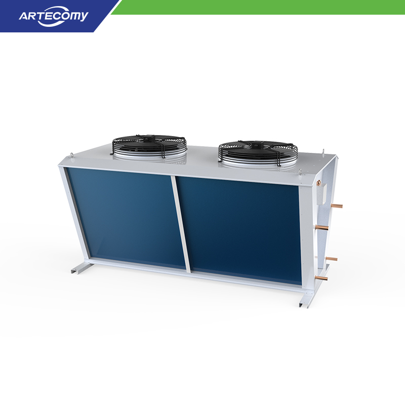 Condenseur commercial en V avec double ventilateurs Φ500 et serpentins en aluminium hydrophile