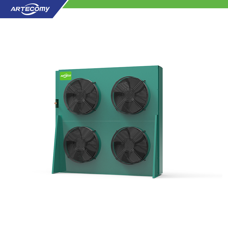 Condenseur puissant série XC avec quatre ventilateurs à rotor externe et disposition triangulaire des tubes