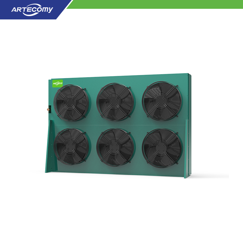 Condenseur série XC à haut débit d'air avec 6 ventilateurs externes et tubes en cuivre rainurés