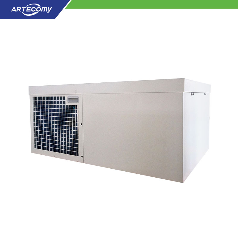 Système de réfrigération monobloc à montage supérieur 2HP Full DC pour chambre froide