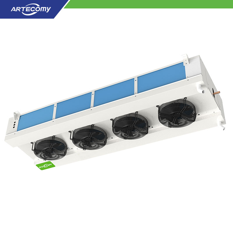 Refroidisseur de chambre froide à 4 ventilateurs à double sortie de qualité industrielle pour usines de desserts surgelés