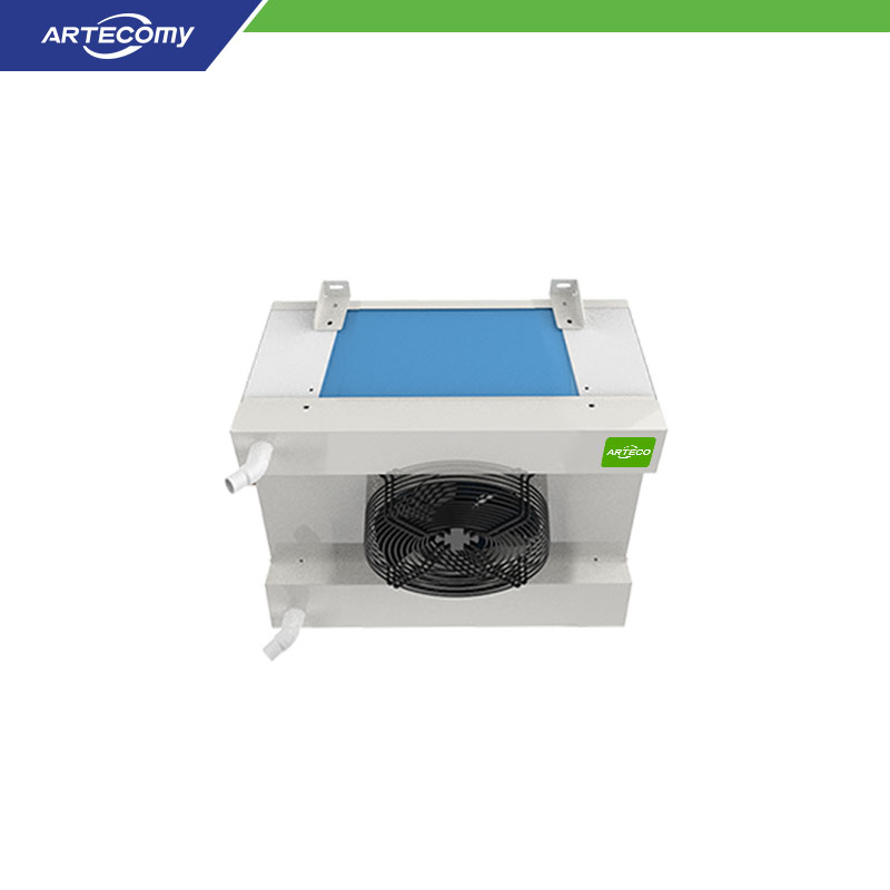 Refroidisseur d'unité à 1 ventilateur à double sortie, refroidissement flexible pour les étagères de réfrigération de supermarché