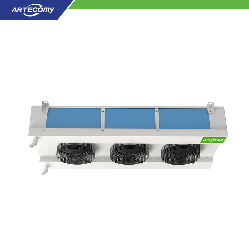 Refroidisseur à air à 3 ventilateurs à double sortie pour le stockage et la distribution de boissons en chambre froide